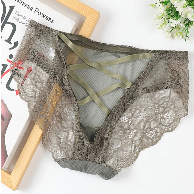 Кружевные трусики 3Pac женское сексуальное прозрачное нижнее белье с вырезами