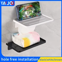 bathroom shelf mobile phone shelves no punched abs cosmetic storage rack suction cup installation