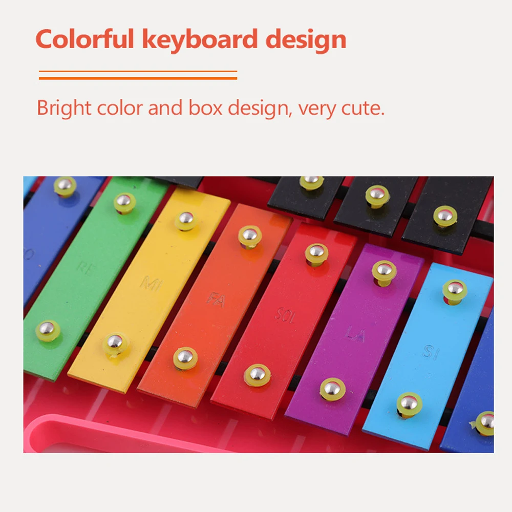 

Kids Hand Knock Xylophone 25-Tone Child Struck Piano Preschool Educational
