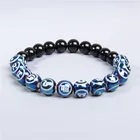 Браслет с бусинами зодиака из оникса, 12 созвездий, для мужчин и женщин, Gemini Aries, Libra, Шарм-браслет, ювелирные изделия для мужчин и женщин, Прямая поставка