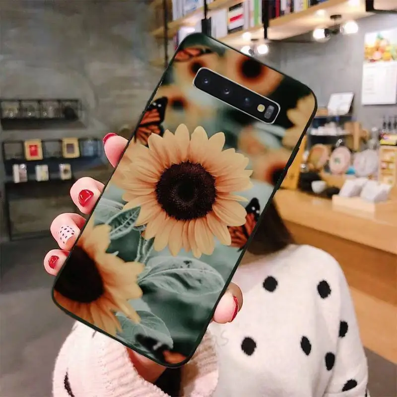 

Sunflower sunset flower pattern Phone Case For Samsung Galaxy S8 S9 S10 Plus Lite S10E Note 3 4 5 6 7 8 9 10 Pro cover
