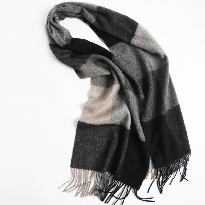 Winter Scarf Men Wool Warm Scarfs Men Fashion Design Scarves Men Winter Wools  High Quality Thick  Long Scarf