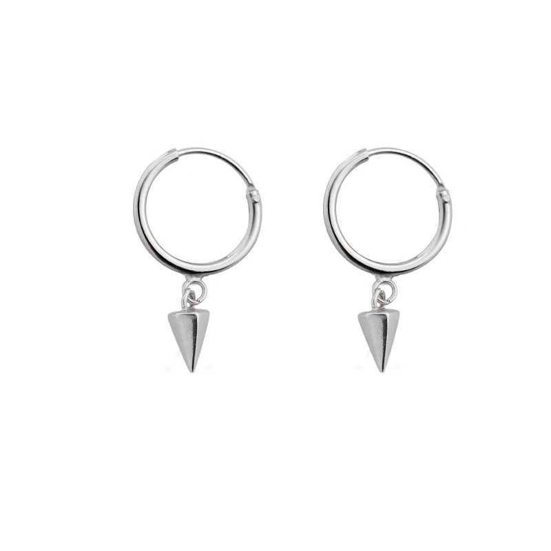 

Hoop Earrings Women's Sterling Silver Earrings 2021 New Trendy Personalized Earrings Korean Graceful Online Influencer Ear Clip