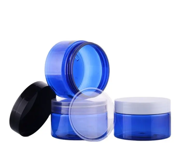 Синий пластиковый флакон для домашних животных 100 г/крем/горшок с несколькими