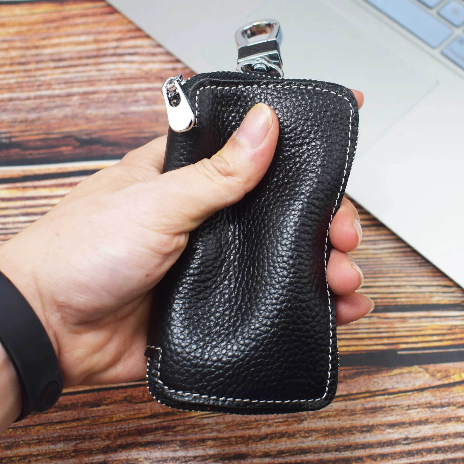 Men Women Genuine Leather Small Mini Hasp Wallet Retro Coin Pocket Case Storage Bag Card Change Purse Short | Багаж и сумки