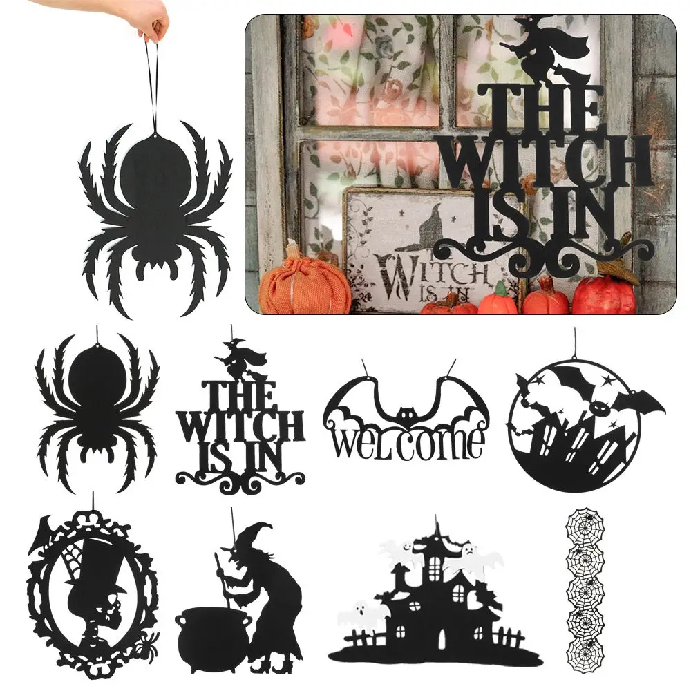 Настенные вывески из нетканого материала в виде черепа паука летучей мыши