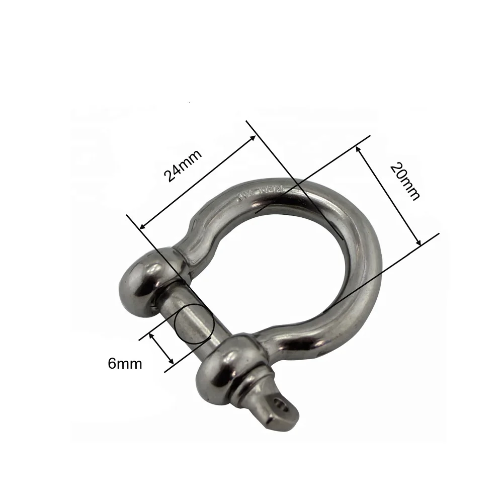 5 шт. скобы из нержавеющей стали 304 с винтовым штифтом M6/6 мм|Крючки| |