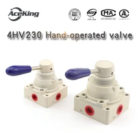 pneumatic switch cylinder air valve manual valve 4hv210 230 08 k34r6 8 8d three position four way manual valve