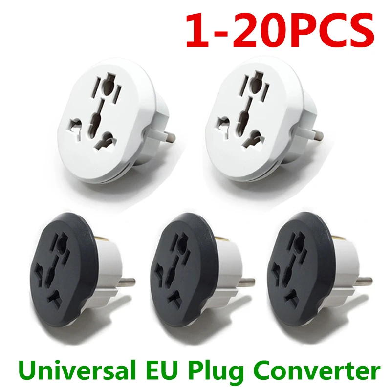Универсальный ЕС Подключите конвертер адаптер для розеток европейского