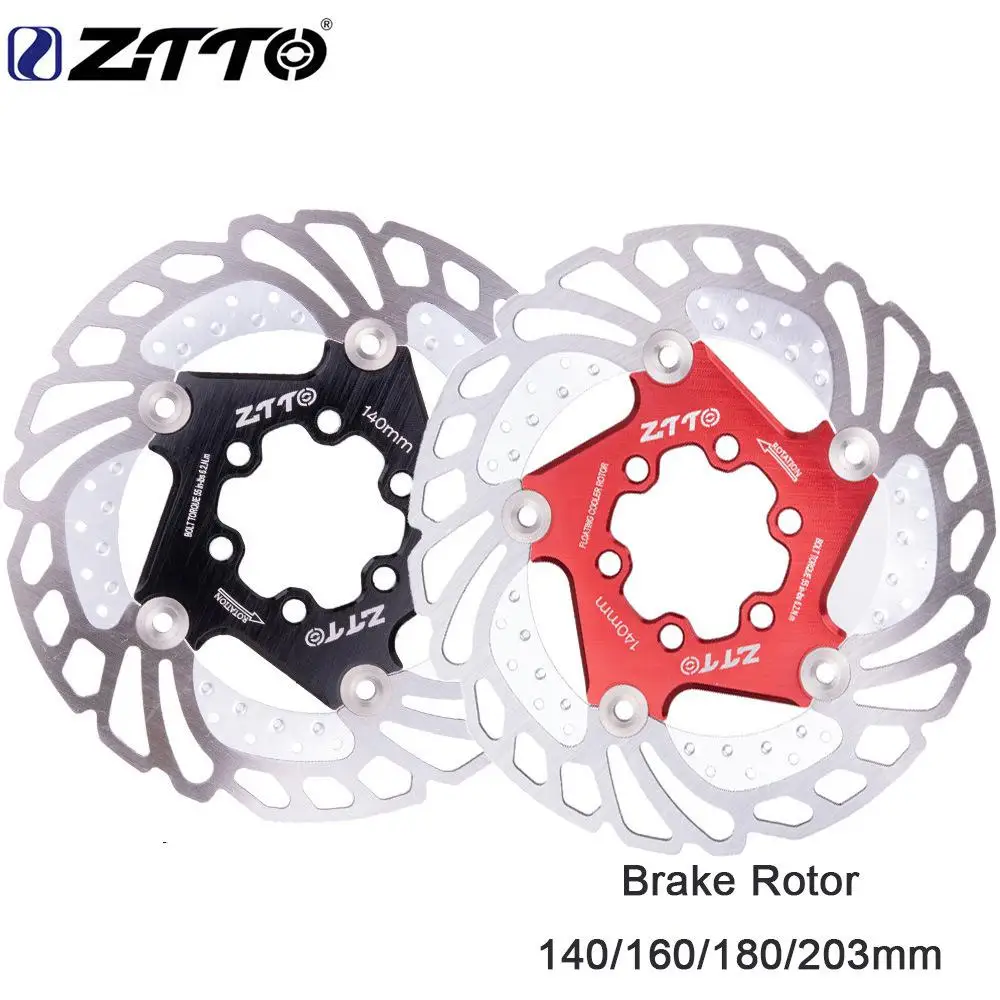 ZTTO MTB DH велосипед дисковый тормоз охлаждающий плавающий ротор 203 мм 180 160 140 6 болтов