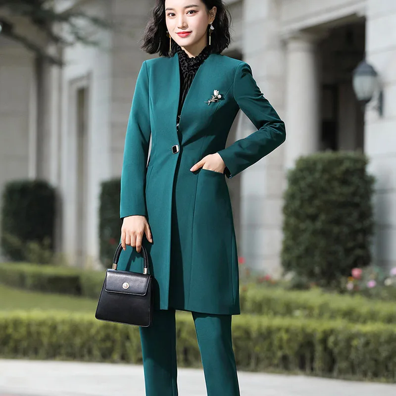 Lenshin высококачественный комплект из 2 предметов Официальный брючный костюм