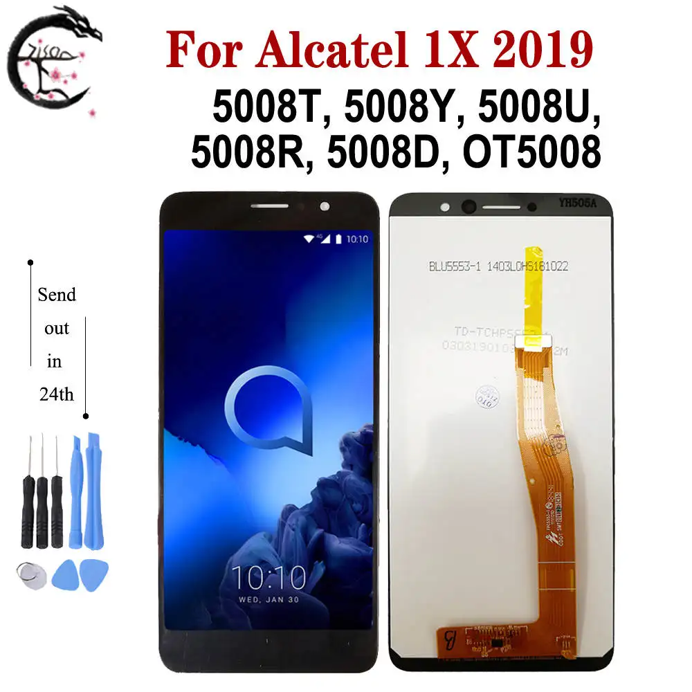 ЖК-дисплей 5,5 дюйма для Alcatel 1x2019 5008, экран дисплея OT5008 5008T 5008Y 5008U 5008R 5008D, сменный сенсорный ЖК-экран с цифровым преобразователем в сборе