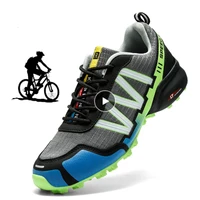 outdoor waterproof men mtb cycling shoes trail motorcycle shoes zapatillas ciclismo mountain road bicycle sneakers plus size 50
