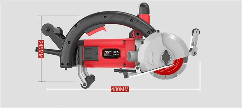 Электрический настенный пазочный станок 220 В долбежный для резки железобетона 4500