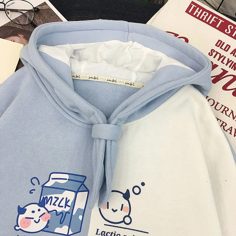 Шикарные модные милые толстовки Kawaii, женские повседневные рубашки премиум класса с длинным рукавом для девушек, уличные корейские стильные женские толстовки с длинным рукавом