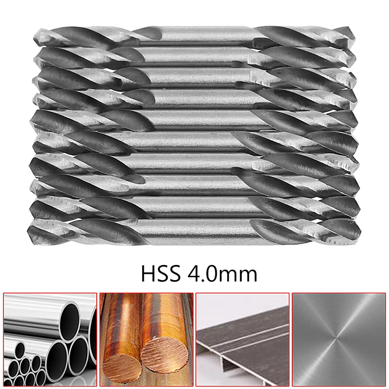 2020 Новый 10 шт 4 мм HSS двухсторонний спиральный крученый набор сверл|drill set|drill toolstools