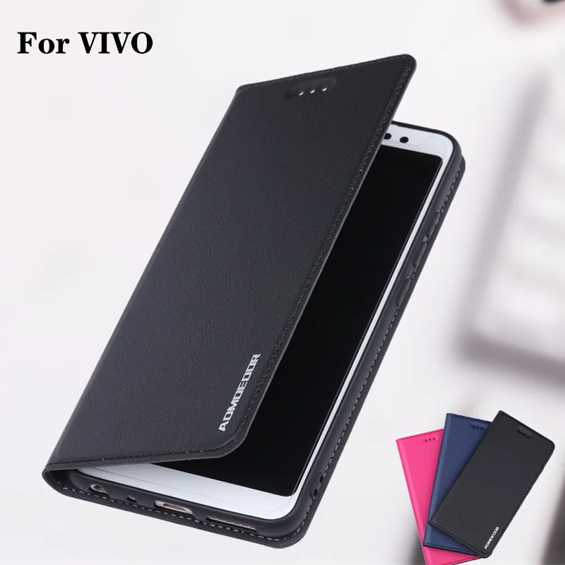 Vivo Y11 Y12 Y19 Y17 Y15 Y95 Y93 Lite Y91C кожаный флип-чехол для Y1S Y30 Y20 Y50 Y85 Y81 Y71 чехол-кошелек