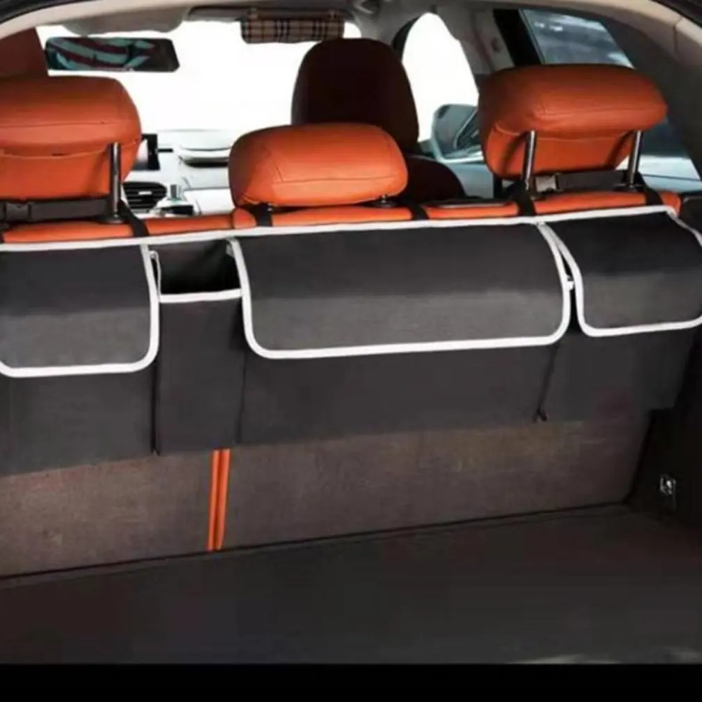 Car Trunk Organizer Box Large Capacity Auto Multiuse Tools Storage Bag Stowing Tidying Leather Folding For Emergency | Автомобили и
