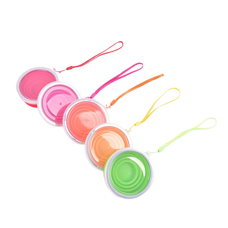

250ML Silicone Cup Retractable Folding Cup Telescopic Collapsible Outdoor Cup