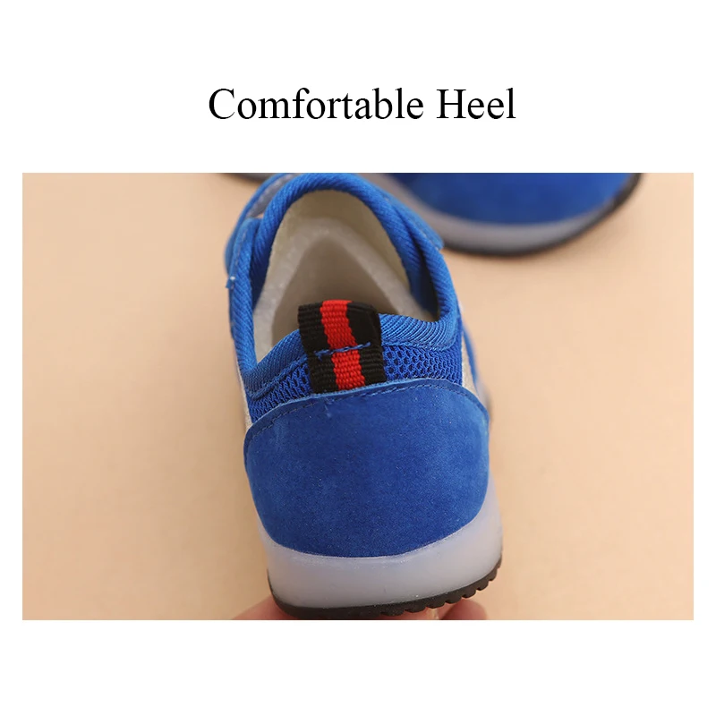 New Soft Bottom LED Mesh Breathable Kids Boys Sneakers Toddler Girls Casual Sports Shoes Childrens Light Coconut | Детская одежда и