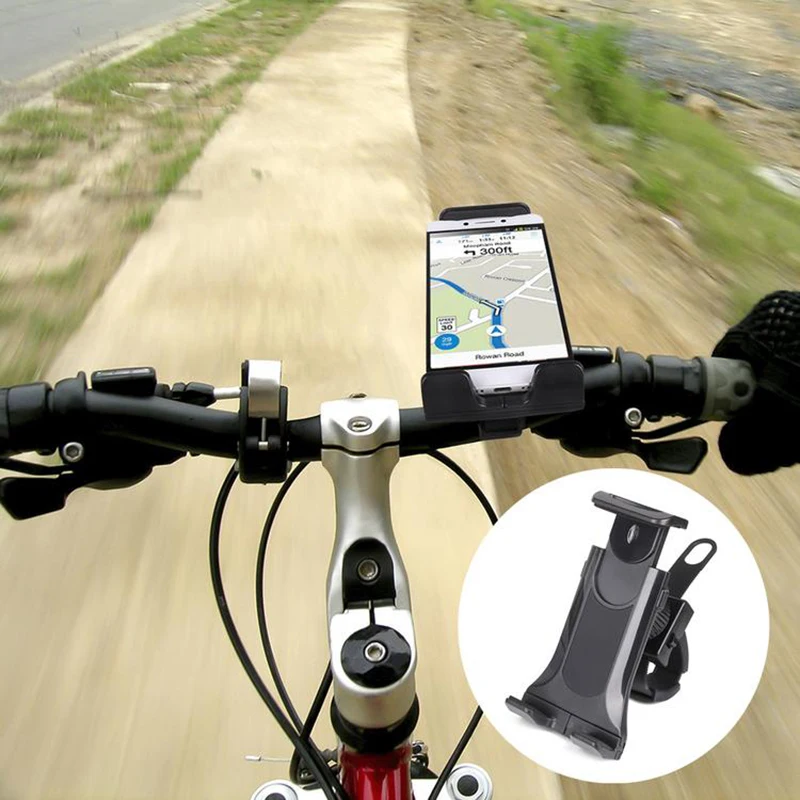 bicycle mobile phone holder 360 degree universal motorcycle phone stand bike handlebar stand bracket free global shipping