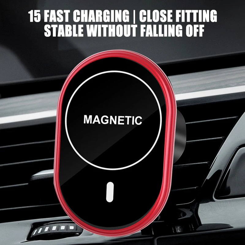 

Magnetic QI Wireless Car Charger Mount 360 Rotation Air Vent Car Cradle Charging Holder 15W Wireless Car Charger Mount H-best