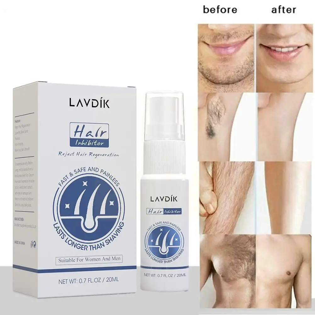 

Skin Hair Suppression Spray Permanent Hair Removal Underarms And Painless Body Beard Suppression Legs Close-fitting Bikini J5Y3