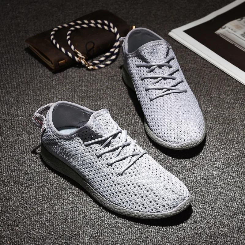 Новые летние мужские кроссовки удобная спортивная обувь дышащие Нескользящие