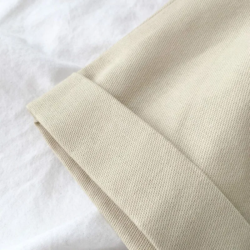 

Shorts Women Trendy Elegant Solid Pockets Wide Leg with Sashes Korean Vintage Cotton Hot Sale New Arrival Womens Daily All-match