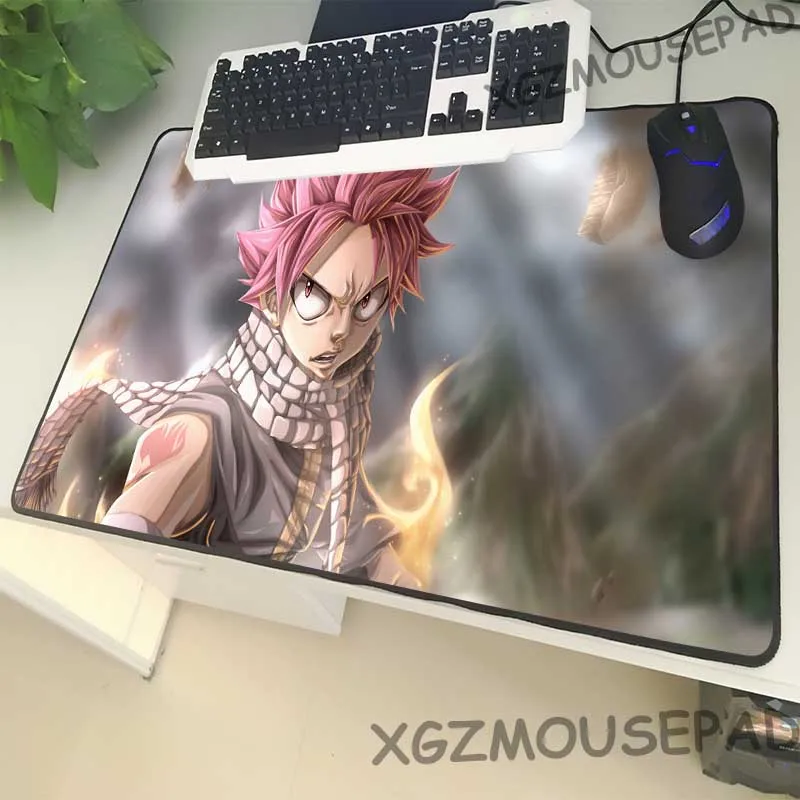 XGZ аниме большой размер игровая мышь замок край комфорт отбеливатель компьютерный стол резиновый коврик череп черный нож нескользящий 60x30
