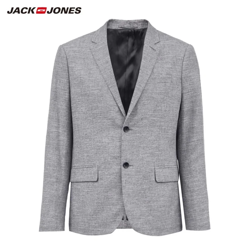 

JackJones Men's New Arrival Notched Collar Slim fit Business Casual Suit Jacket Menswear| 219308503