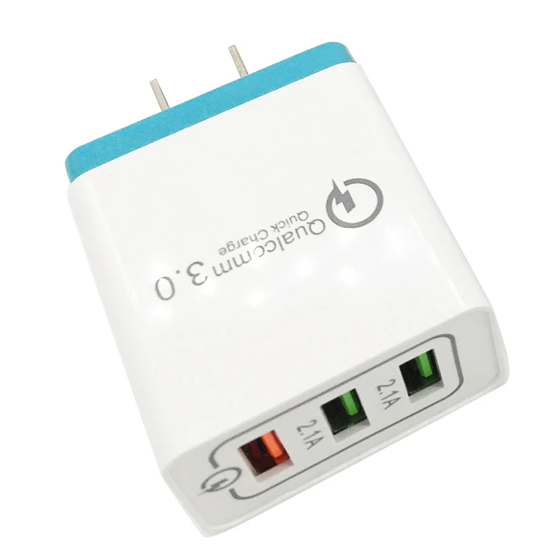Быстрое зарядное устройство адаптер 3 USB порта QC3.0 зарядный блок вилки