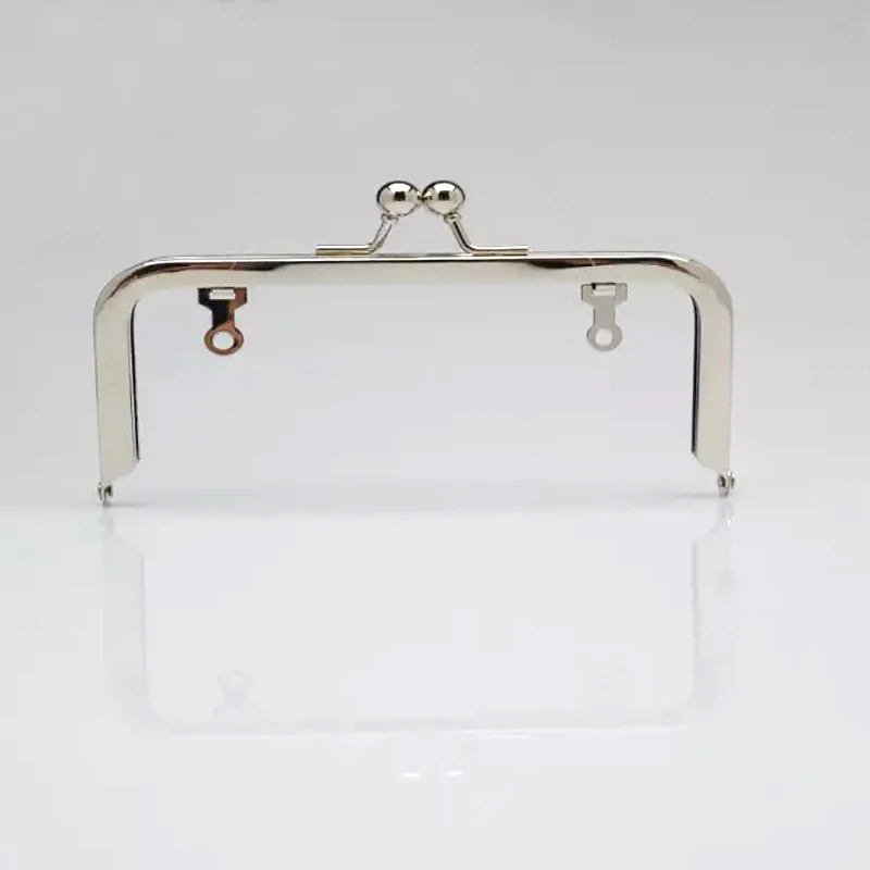 8 x 3 inch brass /Gold /Nickel purse frame with loops metal handle standard ball clasp 12pcs/lot | Багаж и сумки