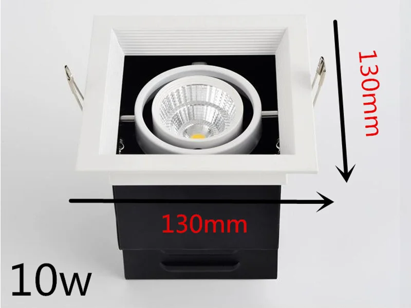 Квадратный Точечный светильник с поверхностным креплением суперъяркий