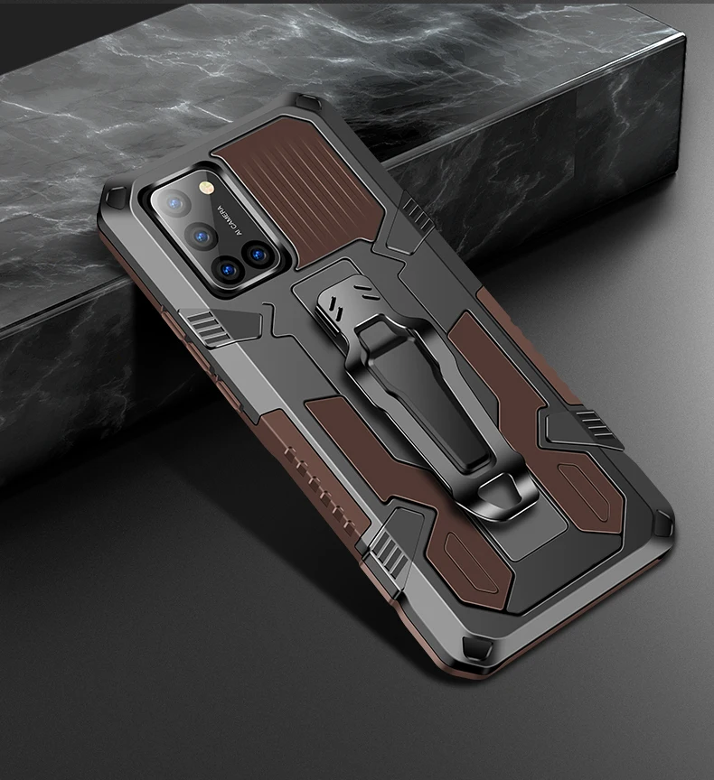 

Phone Case For Samsung Galaxy A21 A11 A01 A02S A02 A03S A21S A51 A71 A41 5G 4G Luxury Armor Shockproof Protect Bracket TPU Cover