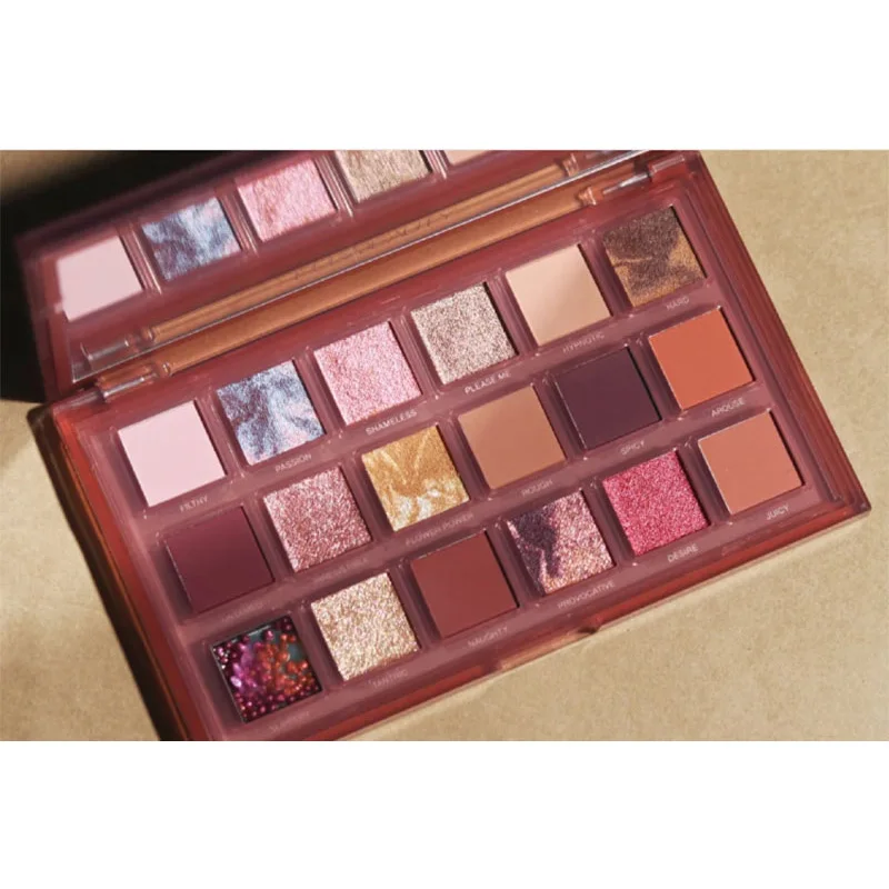 

18 Colors Eye Shadow Palette Glitter Earth Color Matte Waterproof Long Lasting Pearlescent Makeup Palette Cosmetic Powder TSLM1