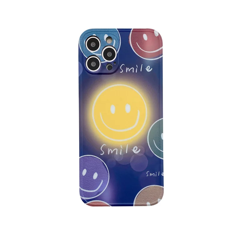 

Colorful Smiley Mobile Phone Case is Suitable For iphone12/pro/mini/promax/iphone11/XR/XSmax Female Mobile Phone Case Soft Case