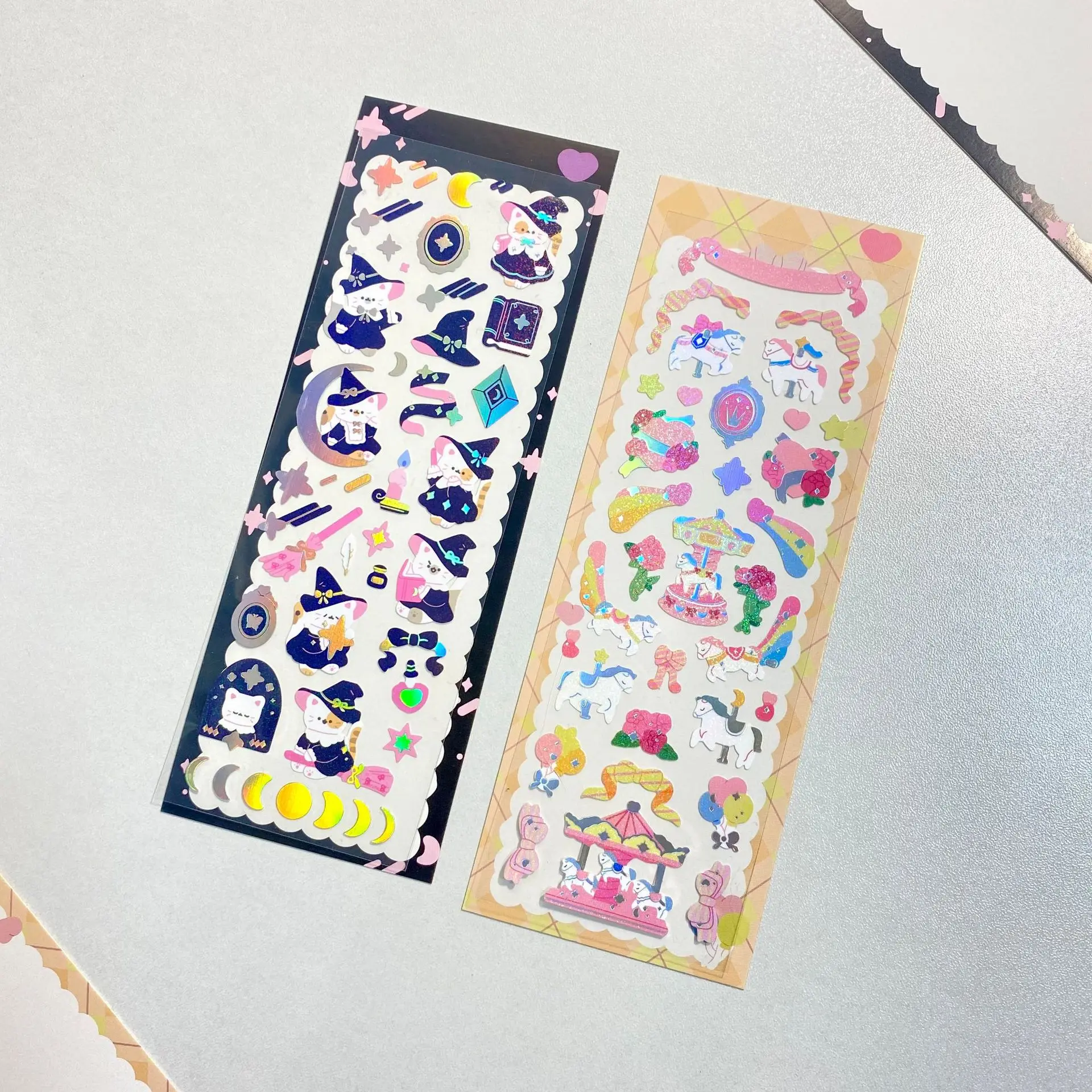 Корейский Ins милый мультяшный парк развлечений лазерные блестки фотография