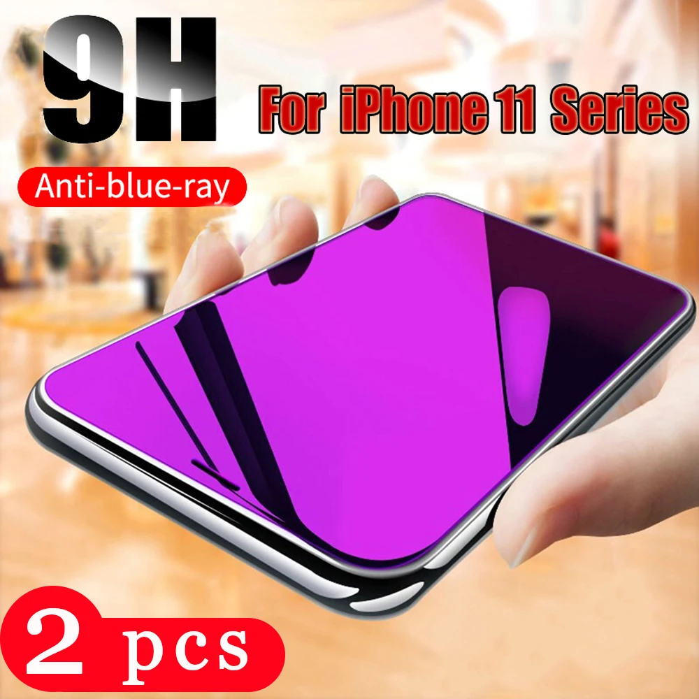 2 шт. закаленное стекло для iphone SE 6 6s 7 8 plus x xr xs max 11 pro | Мобильные телефоны и