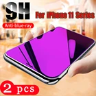 2 шт., закаленное стекло для iphone SE 6 6s 7 8 plus x xr xs max 11 pro max