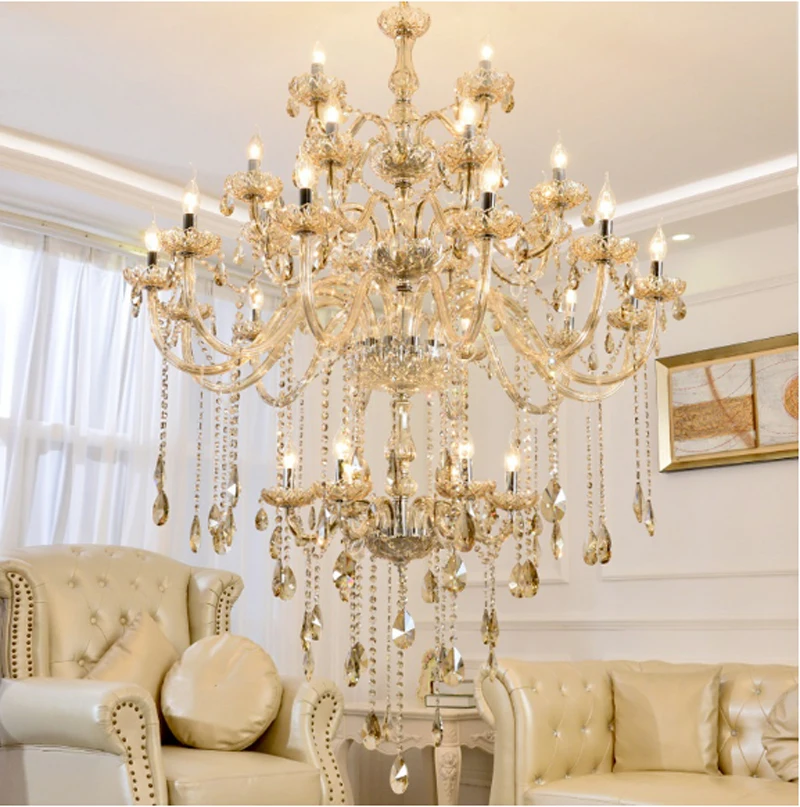 Люстры классический элегантный дизайн на заказ Grand Palace Hotel Villa большой кристалл K9