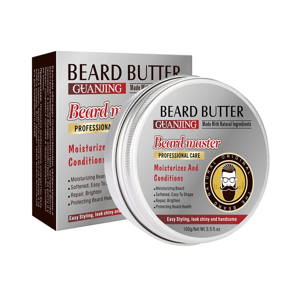 

Beard Balm Strengthens Softens Nourish Beards Mustaches Leave-in Conditioner for Men M88