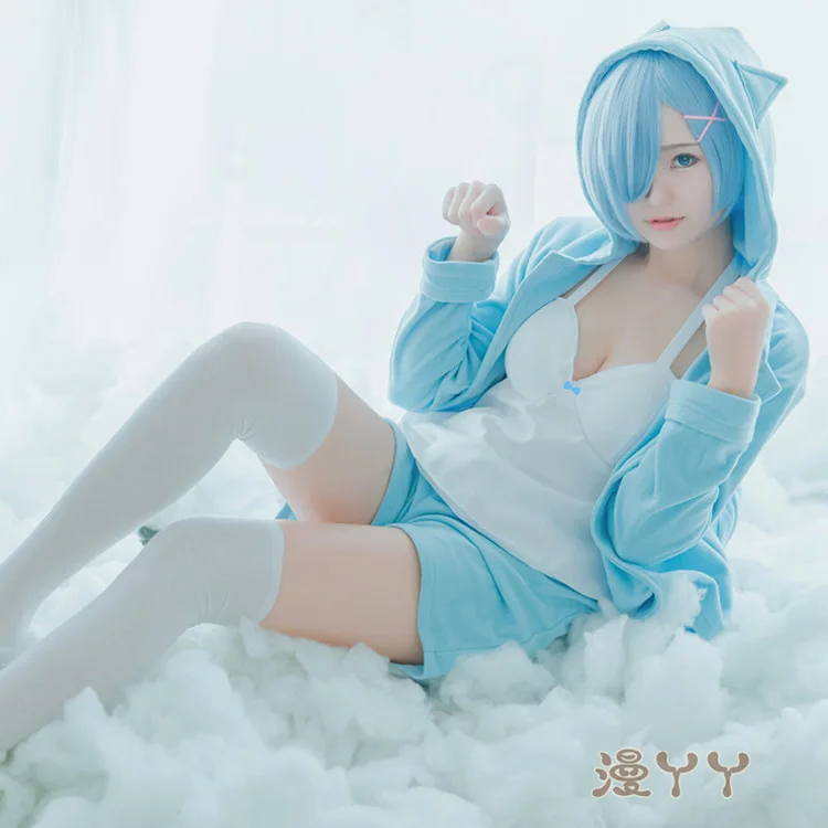 Костюм для косплея Rem Ram с надписью Re: жизнь в другом мире пикантный женский