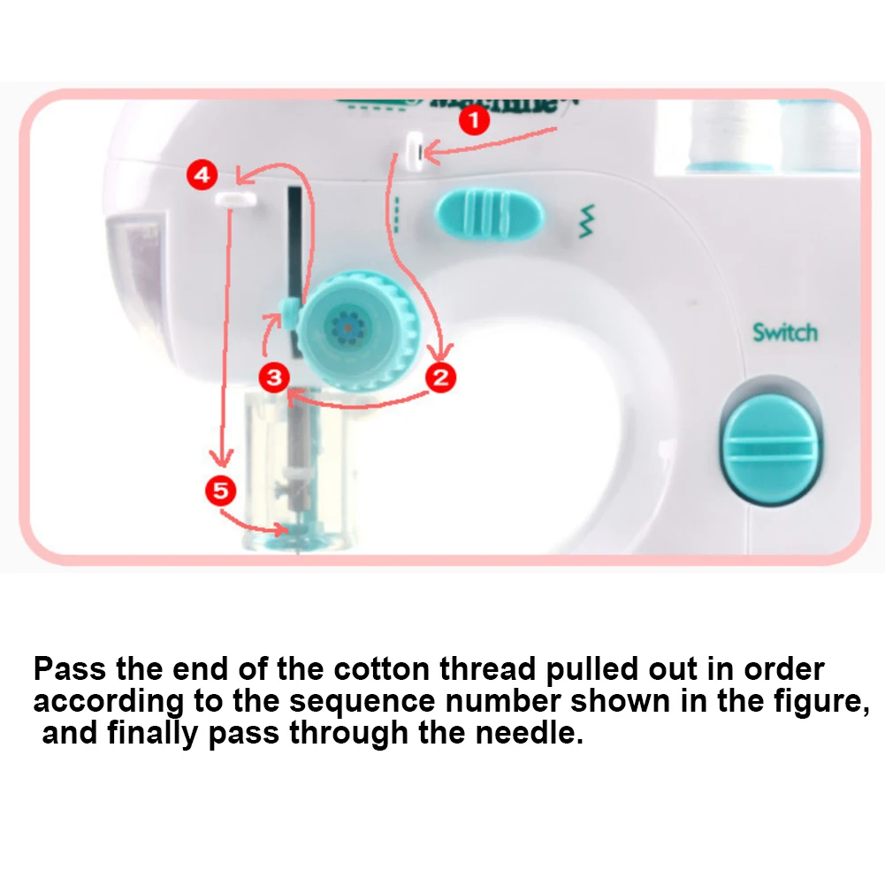 

Mini Kids Simulation Electric Sewing Machine Small Appliances Educational Toy Durable birthday and Christmas gift