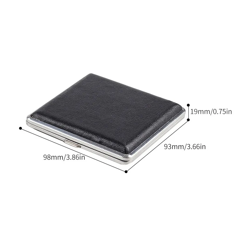 Кожаный чехол для сигарет с двойным открытием футляр 20 палочек контейнер