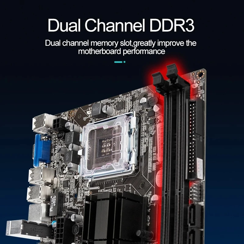 Восстановленная материнская плата LGA 775 771 G41 Intel чипсет SATA2.0 поддержка Xeon и 2 * DDR3