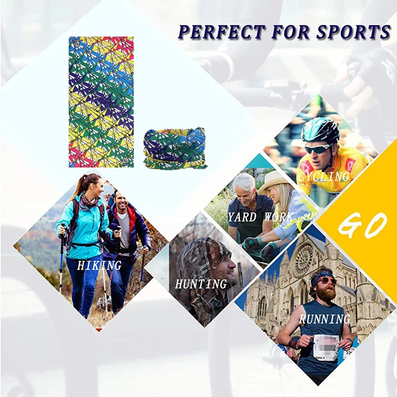 Велосипедные бесшовные спортивные банданы для спорта на открытом воздухе летняя