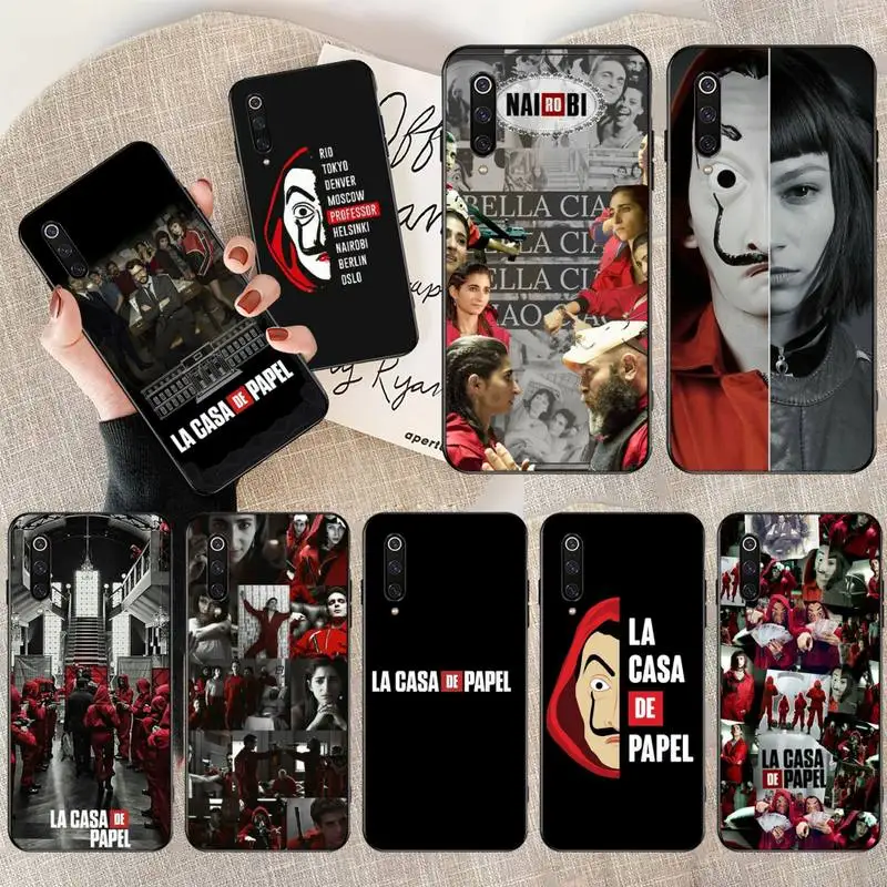 

PENGHUWAN Spain TV Money Heist House Paper La Casa de papel nairobi Phone Case for Xiaomi Mi9 9SE 8SE Pocophone F1 Mi8 Lite