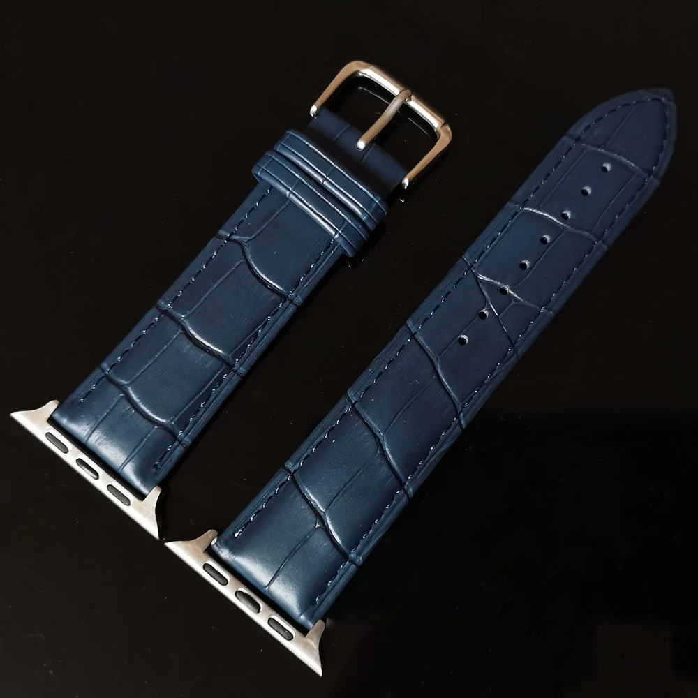 Ремешок из натуральной коровьей кожи для Apple Watch Band 38 мм 42 Series 5/4/3/2/1 iwatch ремешок 40 44