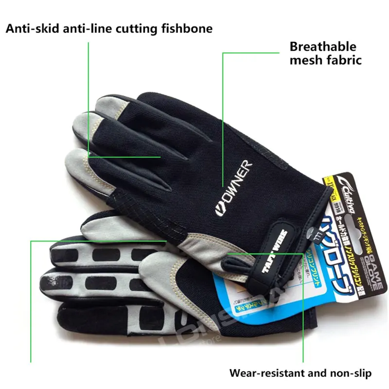 Японские рыболовные перчатки для владельца летние противоскользящие
